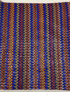Multicolor Wave Sequin Embroidered Stretch Mesh Fabric — fabric photo 3