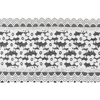 Five-Petal Floral Textured Stretch Nylon-Spandex Lace Trim 18.5 cm — fabric photo 4