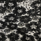 Ribbon Foam Bead Silver Sequin Bridal Fabric — fabric photo 4