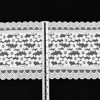 Five-Petal Floral Textured Stretch Nylon-Spandex Lace Trim 18.5 cm — fabric photo 2