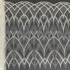 Heavy Raised Bead and Sequin Bridal Embroidery Fabric