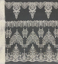Sequin & Cordwork Embroidered Bridal Fabric – Design 67615 — fabric photo 6
