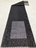 Bugle Bead & Foam Bead Sequin Fabric for Dresses — fabric photo 4