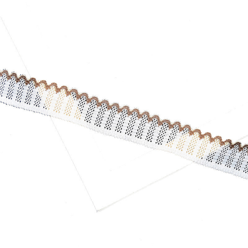 Ruffled Knitted Stretch Lace Trim 1.6 cm — fabric photo 4