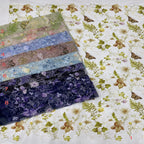 Botanical Animal Print Bead Sequin Fabric