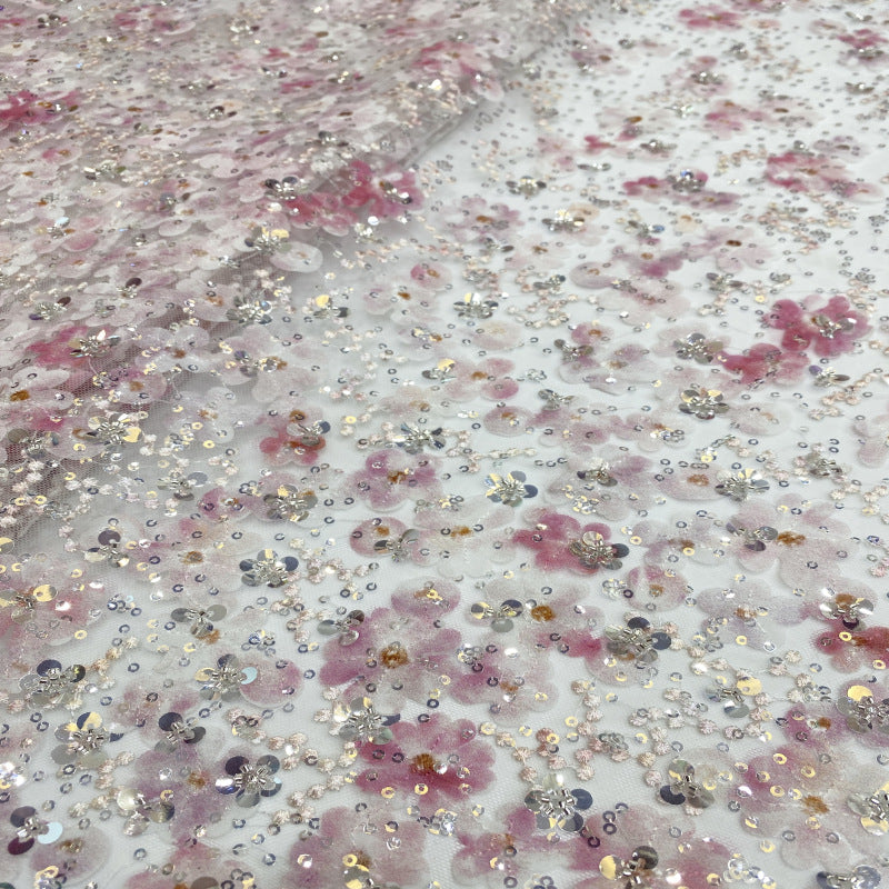 Laser Printed Bead Sequin Fabric — fabric photo 5