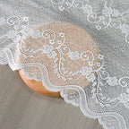 Leaf Picot-Edge Stretch Lace Trim 22 cm — fabric photo 2