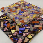 Geometric Sequin Embroidered Bridal Fabric — fabric photo 3