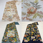 Botanical Colorful Sequin Dress Fabric