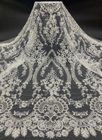 Court-Inspired Bead Sequin Embroidery Fabric