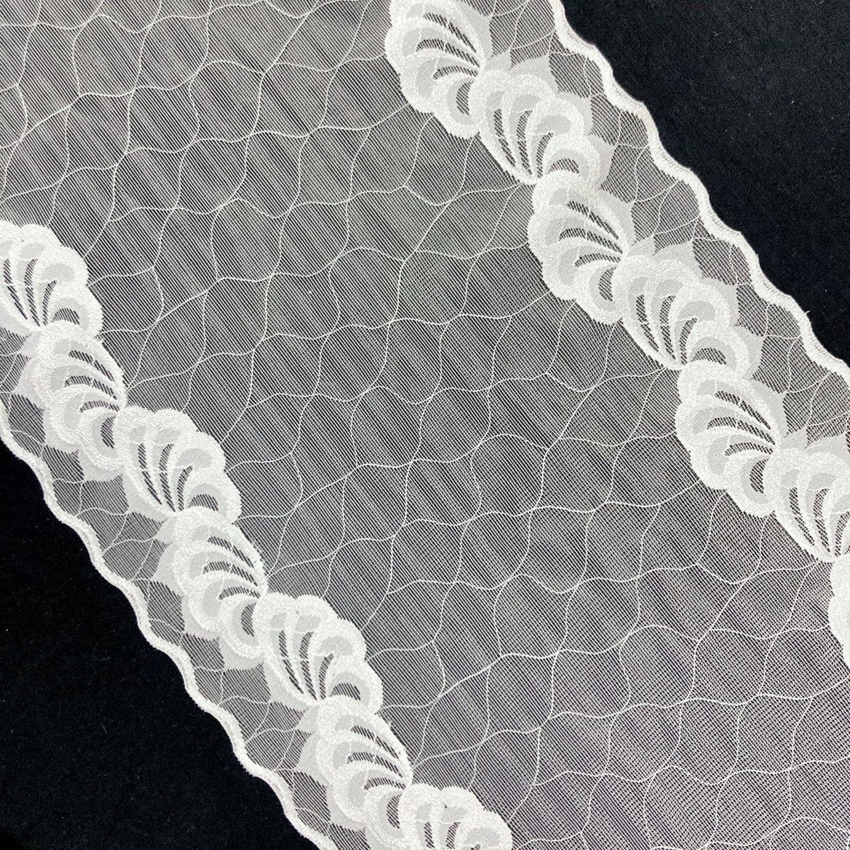 Wide Stretch Lace Trim 22 cm — fabric photo 3