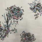 Fine Sequin Embroidered Bridal Fabric – Design 21567 — fabric photo 3