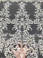 Sequin Embroidered Bridal Fabric – Design 06623 — fabric photo 2