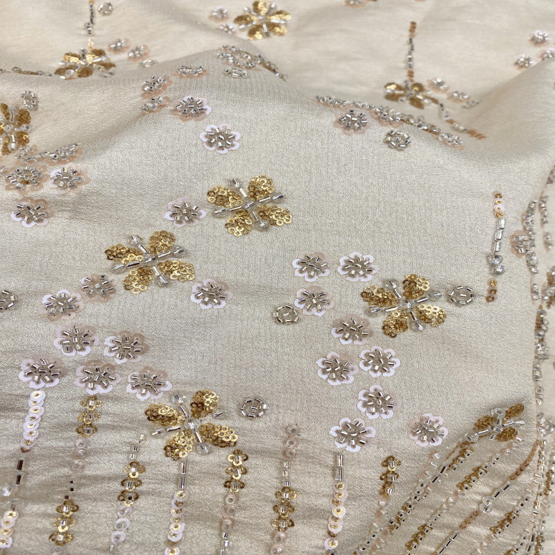 Composite Base Diamond Bead Sequin Fabric — fabric photo 3