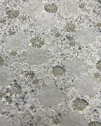 Heavy Sequin & Bugle-Bead Embroidered Bridal Fabric – Design 84255
