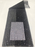 Plaid Rope Foam Bead Sequin Embroidery Fabric — fabric photo 6