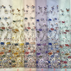 Printed Bead Sequin Ethnic Embroidery Fabric — fabric photo 4