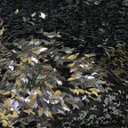 Mango-Shaped Sequin Embroidered Stretch Mesh — fabric photo 4
