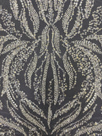 Foam Bead Crystal Sequin Embroidery Fabric — fabric photo 3