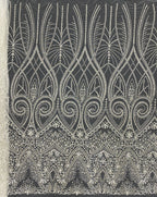 Ornamental Foam Bead & Crystal Sequin Fabric — fabric photo 3