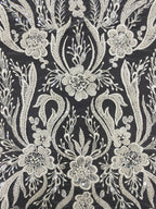 Fine Foam Bead Embroidered Sequin Fabric — fabric photo 3