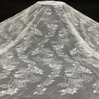 Fluffy Rope Bead Sequin Organza Fabric