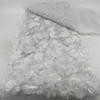 Hand-Appliqued Floral Bugle Bead and Sequin Fabric - 41311 — fabric photo 3