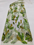 Botanical Sequin & Printed Bridal Fabric – Design 29503 — fabric photo 6