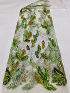 Botanical Sequin & Printed Bridal Fabric – Design 29503 — fabric photo 6