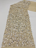 Stretch Mesh with 5–12mm Crystal Sequins — fabric photo 6