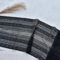 Small Floral Double-Scallop Textured Stretch Nylon Lace Trim 18 cm — fabric photo 5