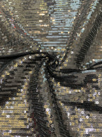 Horizontal Stripe Knit 3mm Sequin Fabric — fabric photo 4
