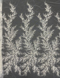 3D Oversized Floral Bead Sequin Gown Fabric — fabric photo 6