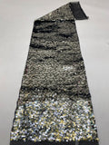 Two-Tone 9 mm Sequin Embroidered Bridal Fabric — fabric photo 6