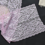 Small Floral Textured Wide Stretch Lace Trim 30 cm — fabric photo 2