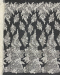 Botanical Foam Bead Sequin Fabric for Bridal Gowns — fabric photo 6