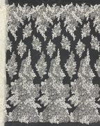 Botanical Foam Bead Sequin Fabric for Bridal Gowns — fabric photo 6