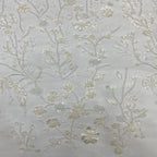 Botanical Sequin & Laser-Cut Embroidered Bridal Fabric – Design 58879 — fabric photo 5