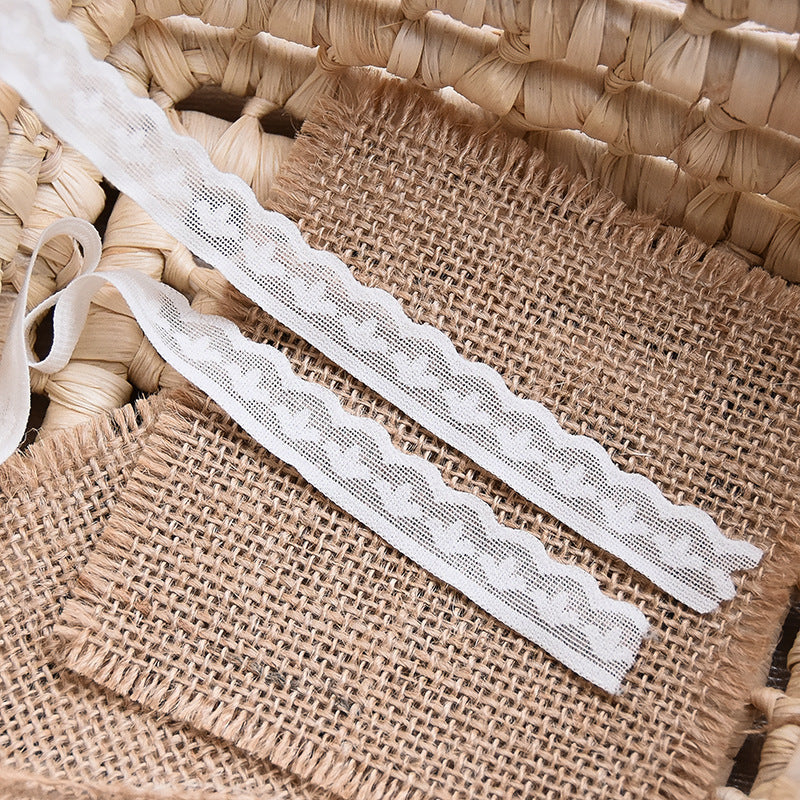 Straight-Edge Narrow Stretch Lace Trim — fabric photo 2