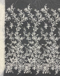Star Motif Foam Bead Sequin Embroidery Fabric — fabric photo 6