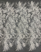 Bugle Bead & Sequin Embroidery Lace for Evening Dresses