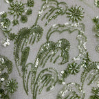 Sequin Beaded Mesh Lace for Dressmaking — fabric photo 2