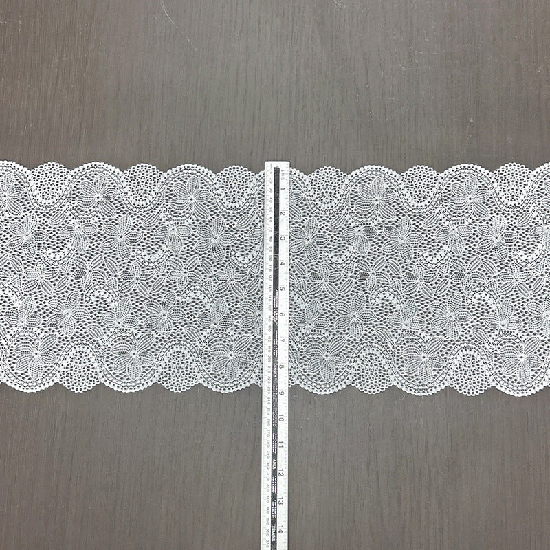Ditsy Floral Wide Stretch Nylon-Spandex Lace Trim 23 cm — fabric photo 5