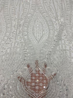 Foam Bead & 3/5mm Sequin Embroidery Fabric — fabric photo 4