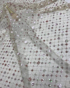 Embroidered Mesh with 3/5 mm Sequins — fabric photo 3
