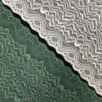 Geometric Stretch Lace Trim 24 cm — fabric photo 3