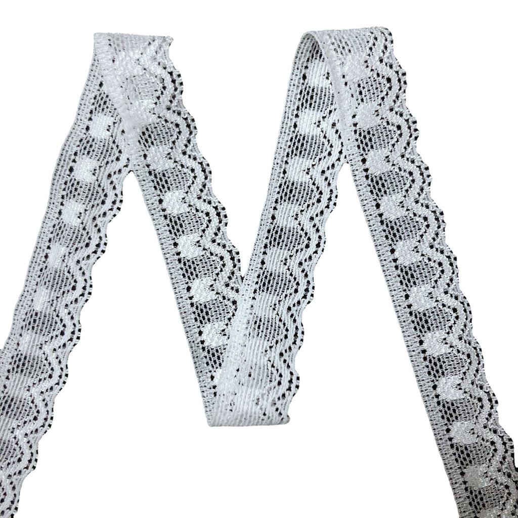 Narrow Stretch Nylon-Spandex Lace Trim 1.8 cm — fabric photo 4