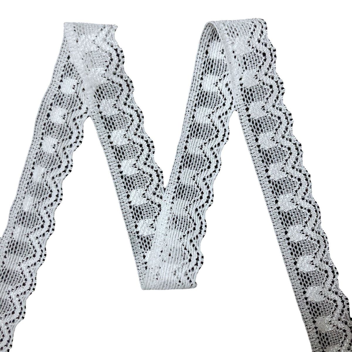 Narrow Stretch Nylon-Spandex Lace Trim 1.8 cm — fabric photo 4