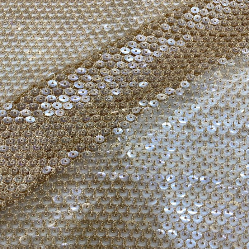 Water-Soluble Embroidery with 7mm Sequins — fabric photo 2