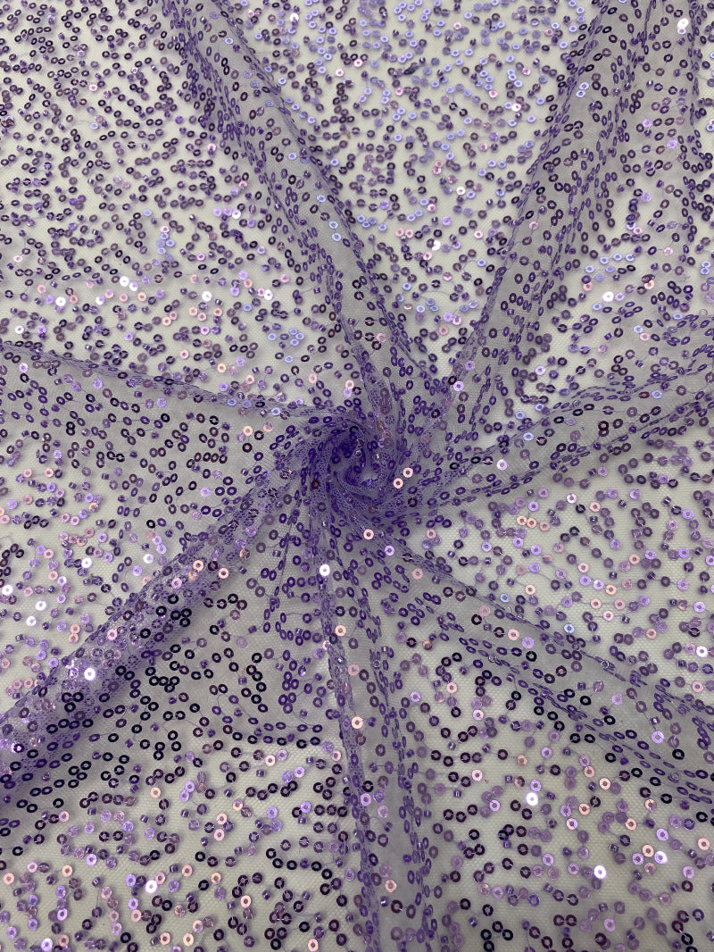 Sequin and Bead Embroidered Mesh Fabric — fabric photo 3